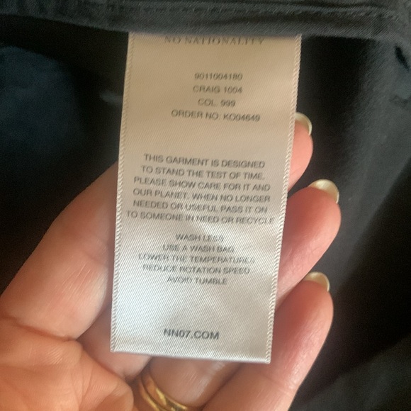 NWT NN07 No Nationality Solid Shorts in Navy - Picture 9 of 11